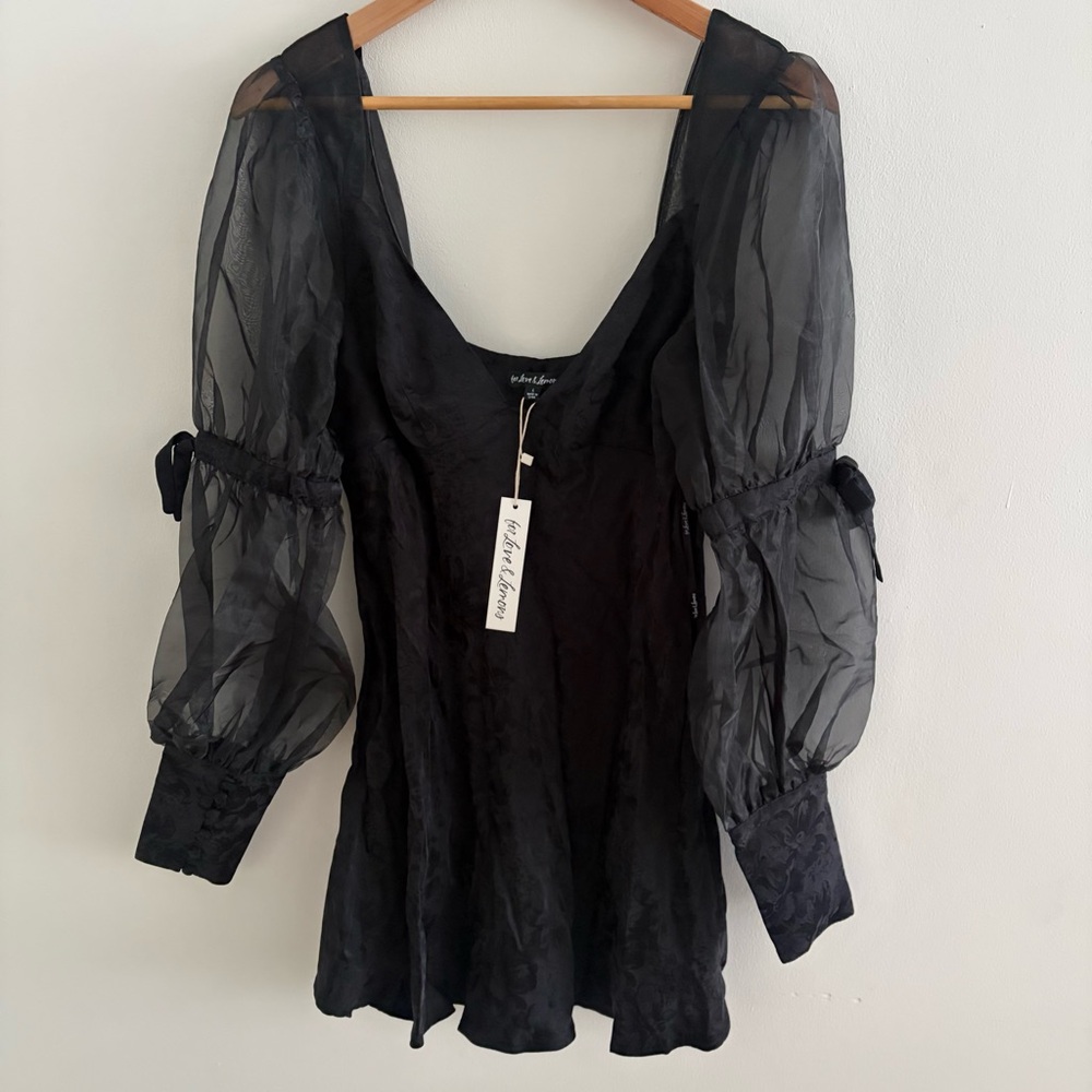 For Love And Lemons Black Mini Dress